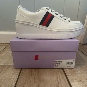 Madden Girl Travvis Just for Kicks Platform Stripe Sneakers